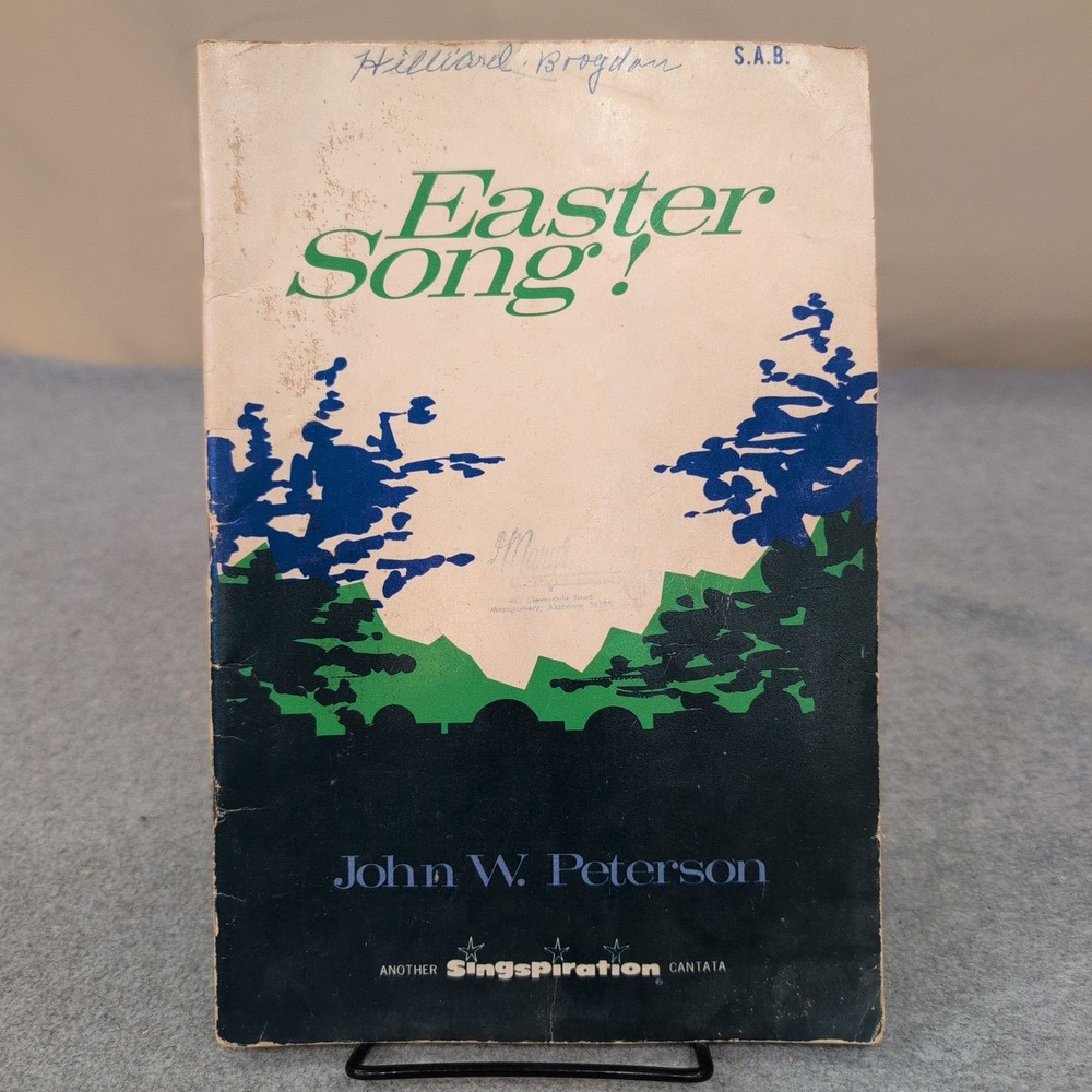 Easter Song! John W Peterson Singspiration Cantata SAB Sheet Music 1969 Vintage - Picture 1 of 2